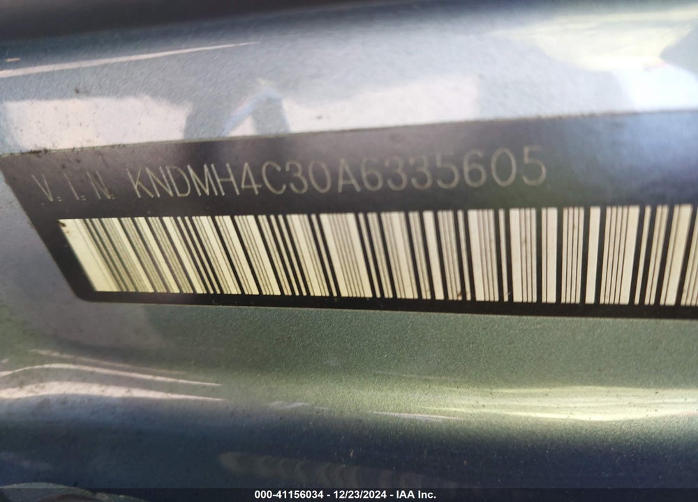 2010 KIA SEDONA VIN: KNDMH4C30A6335605