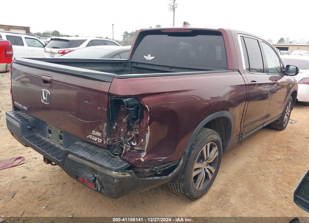 2017 HONDA RIDGELINE RTS VIN: 5FPYK3F40HB037675