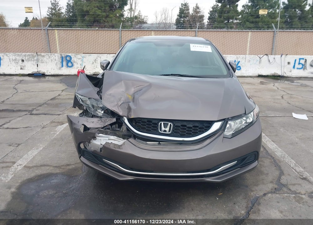 2014 HONDA CIVIC LX VIN: 19XFB2F50EE205528