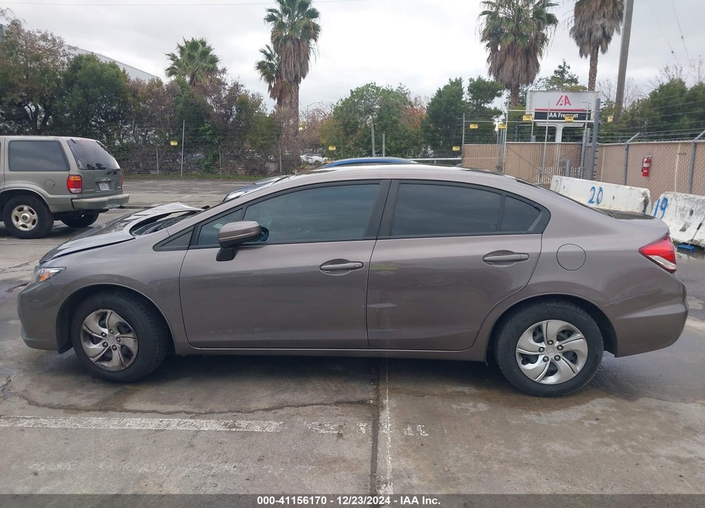 2014 HONDA CIVIC LX VIN: 19XFB2F50EE205528