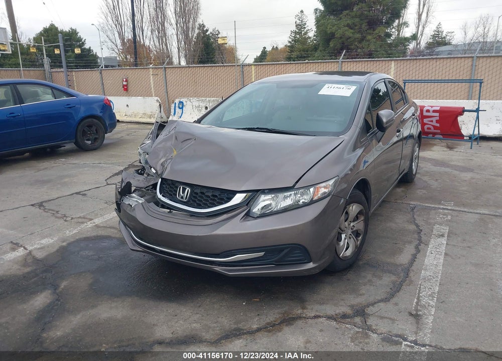 2014 HONDA CIVIC LX VIN: 19XFB2F50EE205528