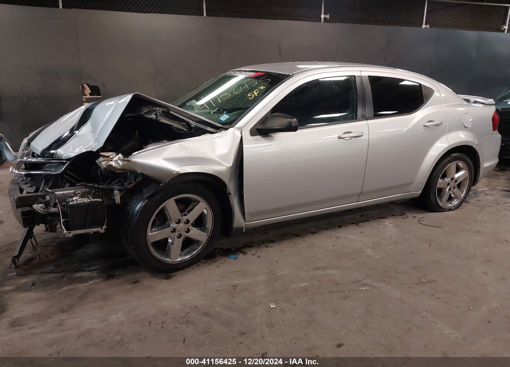 2012 DODGE AVENGER VIN: 1C3CDZAB0CN252204
