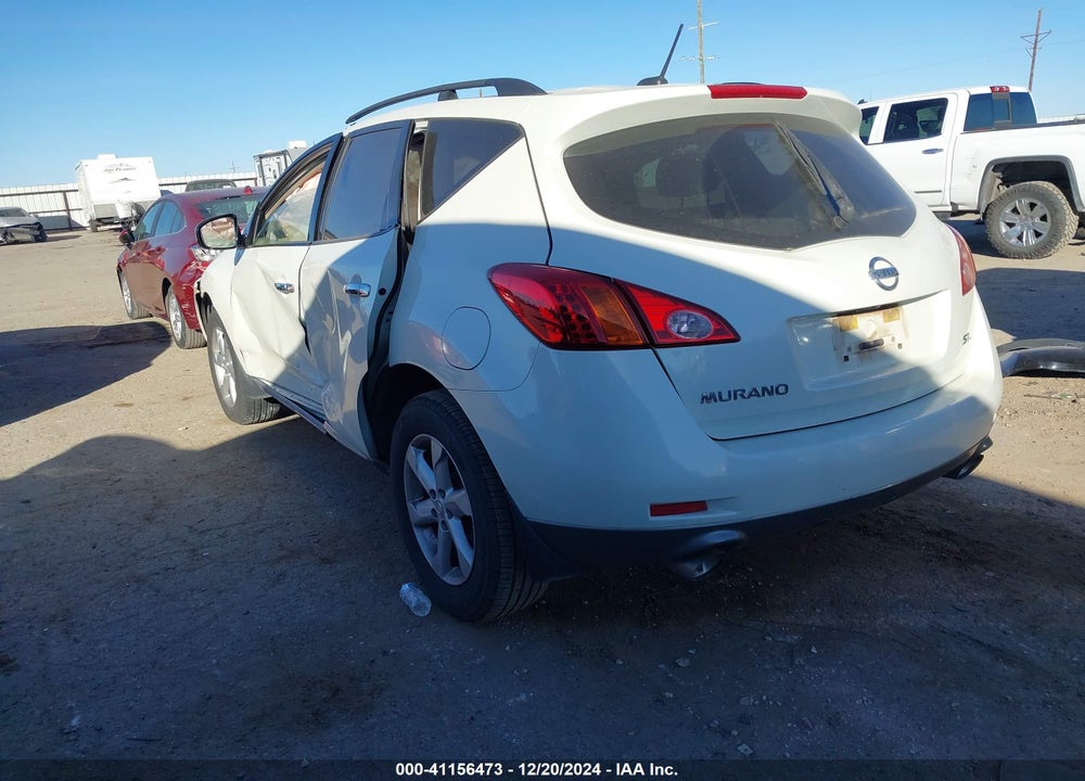 2009 NISSAN MURANO SL VIN: JN8AZ18U99W027882