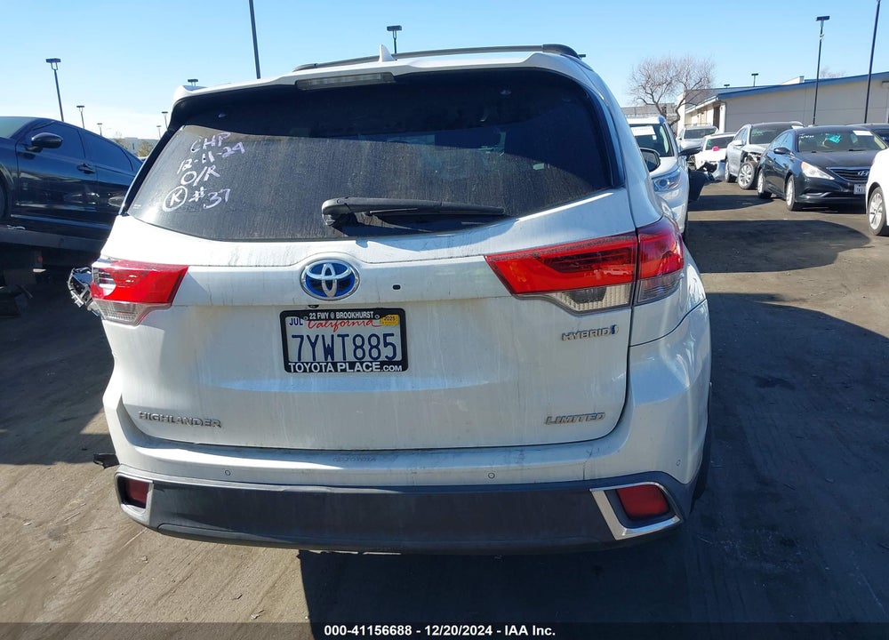 2017 TOYOTA HIGHLANDER HYBRID LIMITED VIN: 5TDDGRFH7HS028806