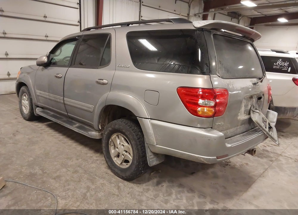 2002 TOYOTA SEQUOIA LIMITED V8 VIN: 5TDBT48A72S079090