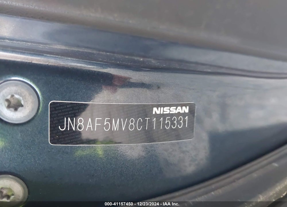 2012 NISSAN JUKE SL VIN: JN8AF5MV8CT115331