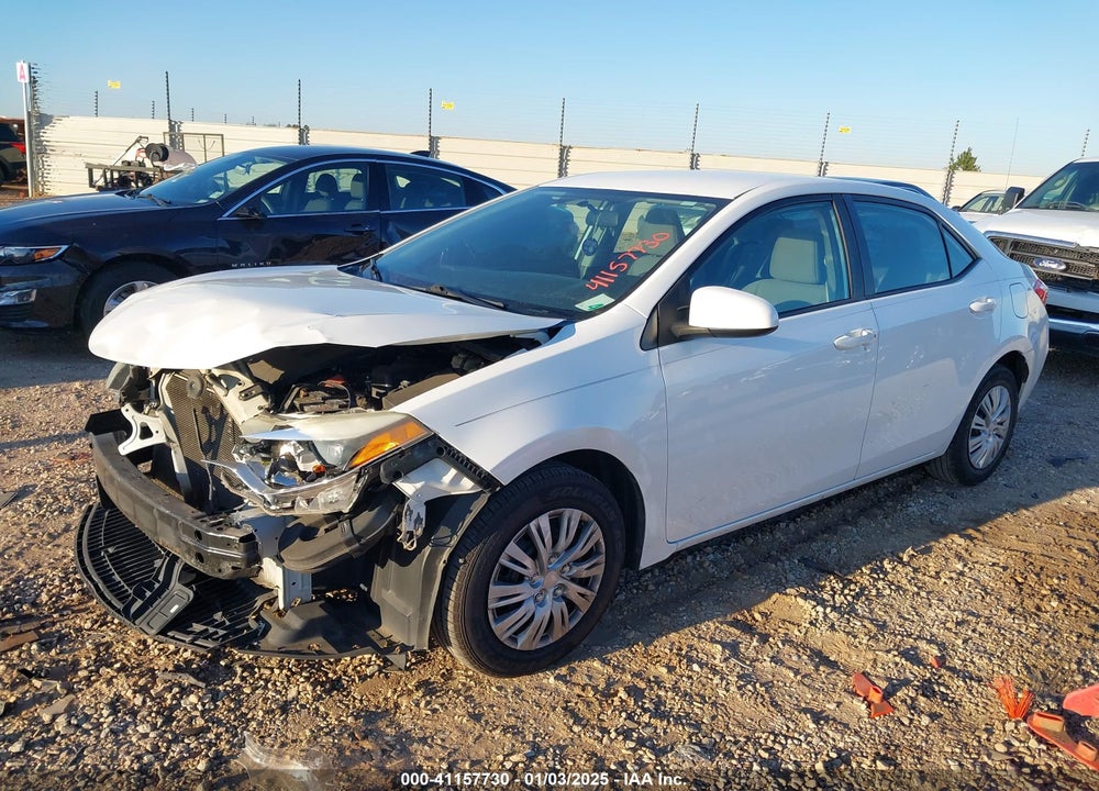 2016 TOYOTA COROLLA L VIN: 2T1BURHE8GC623190