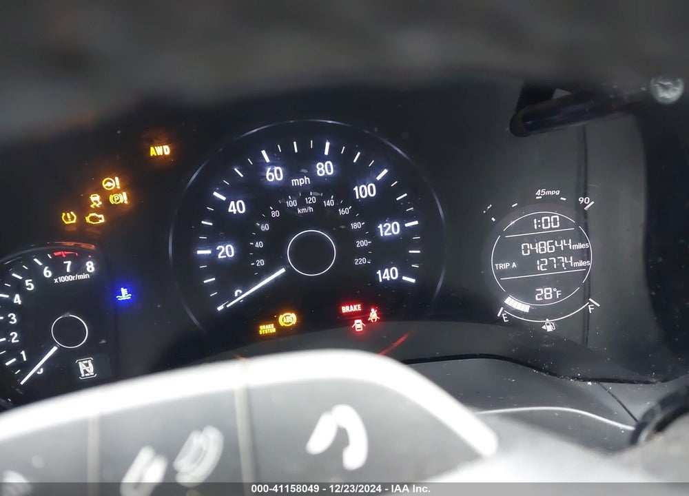 2019 HONDA HR-V SPORT VIN: 3CZRU6H1XKG709653