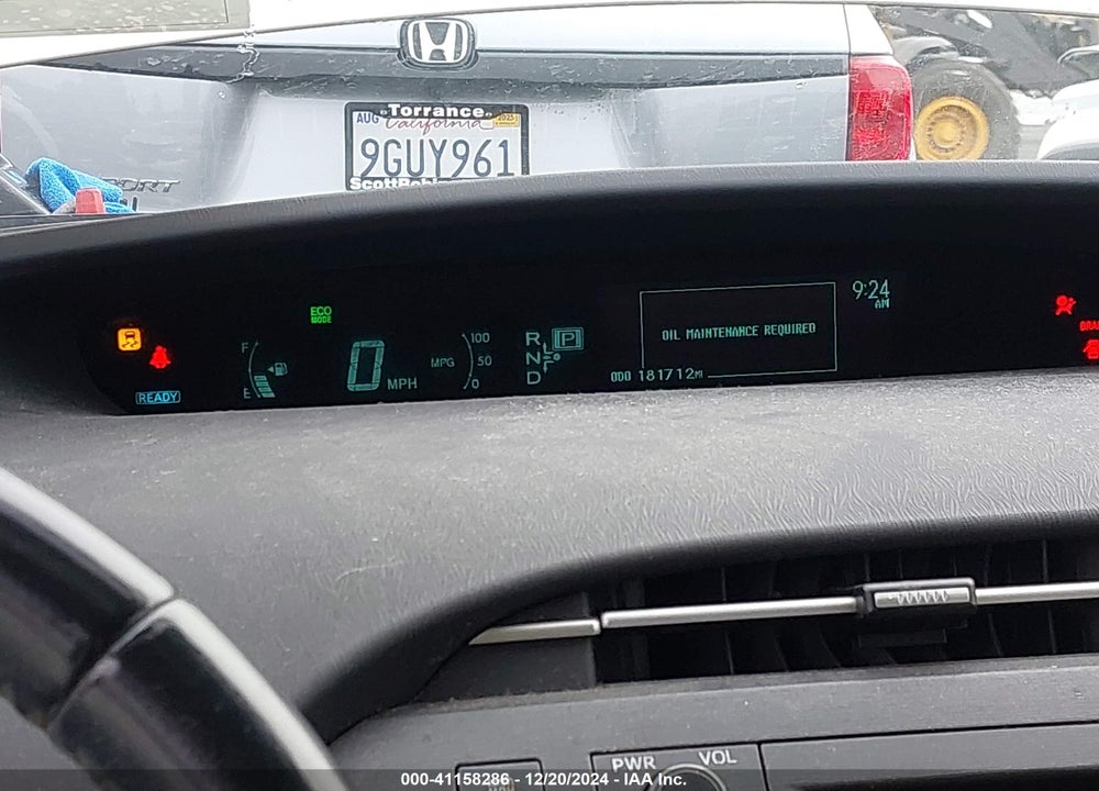 2010 TOYOTA PRIUS IV VIN: JTDKN3DU2A1023624