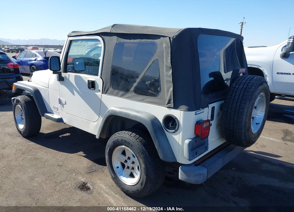 2003 JEEP WRANGLER SE VIN: 1J4FA29133P364174