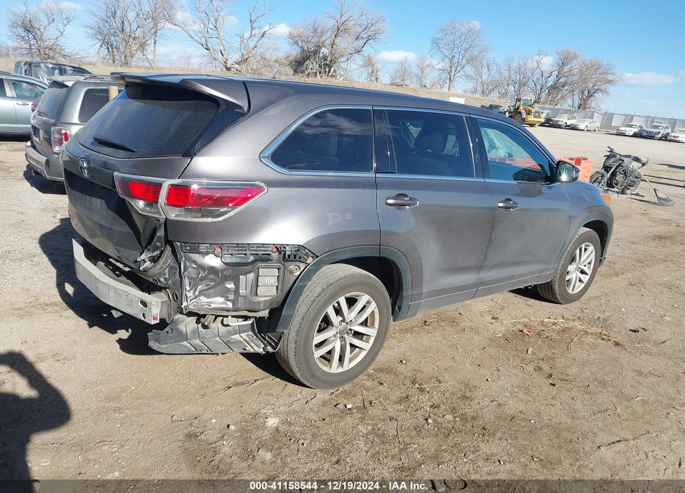 2015 TOYOTA HIGHLANDER LE V6 VIN: 5TDZKRFH0FS085737