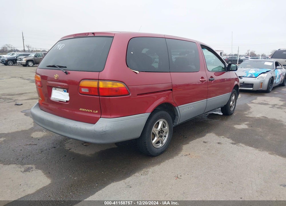 1998 TOYOTA SIENNA LE VIN: 4T3ZF13C4WU008284