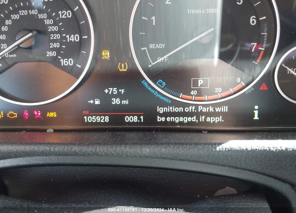 2016 BMW 320I VIN: WBA8E1G54GNU11262