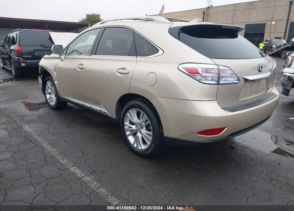 2012 LEXUS RX 450H VIN: JTJBC1BA2C2432543