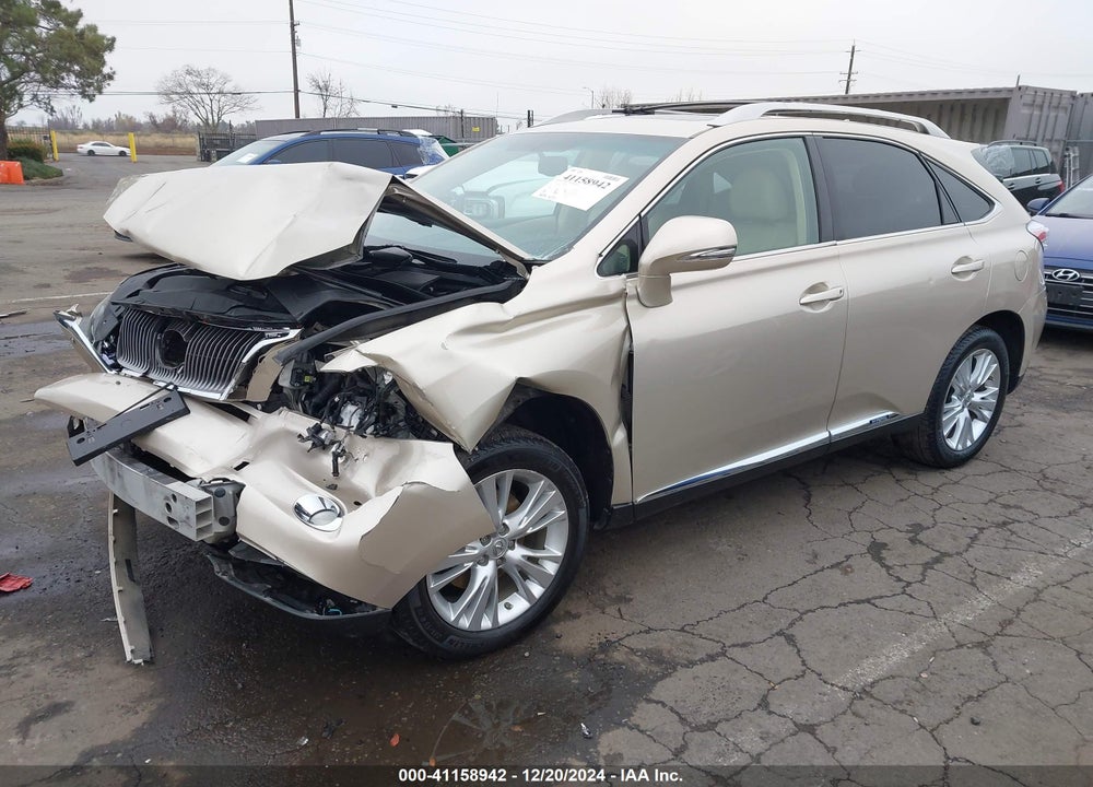 2012 LEXUS RX 450H VIN: JTJBC1BA2C2432543