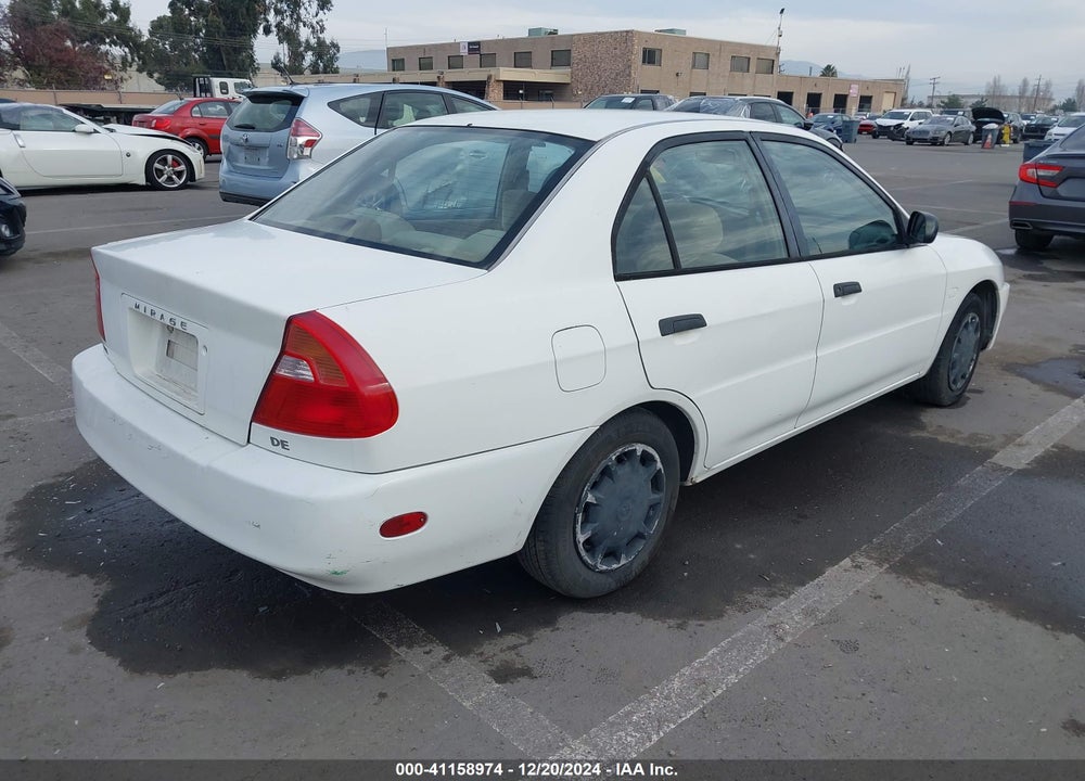 2000 MITSUBISHI MIRAGE VIN: JA3AY26C7YU017939
