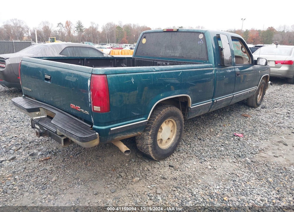 1997 GMC SIERRA 1500 SL WIDESIDE VIN: 2GTEC19R7V1528716