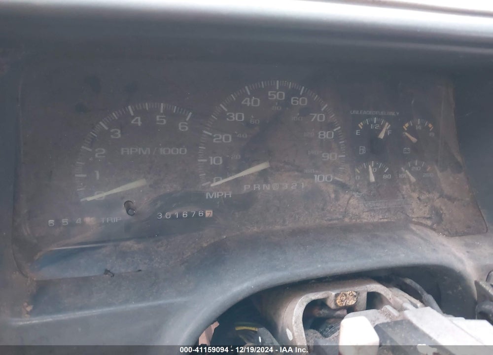 1997 GMC SIERRA 1500 SL WIDESIDE VIN: 2GTEC19R7V1528716