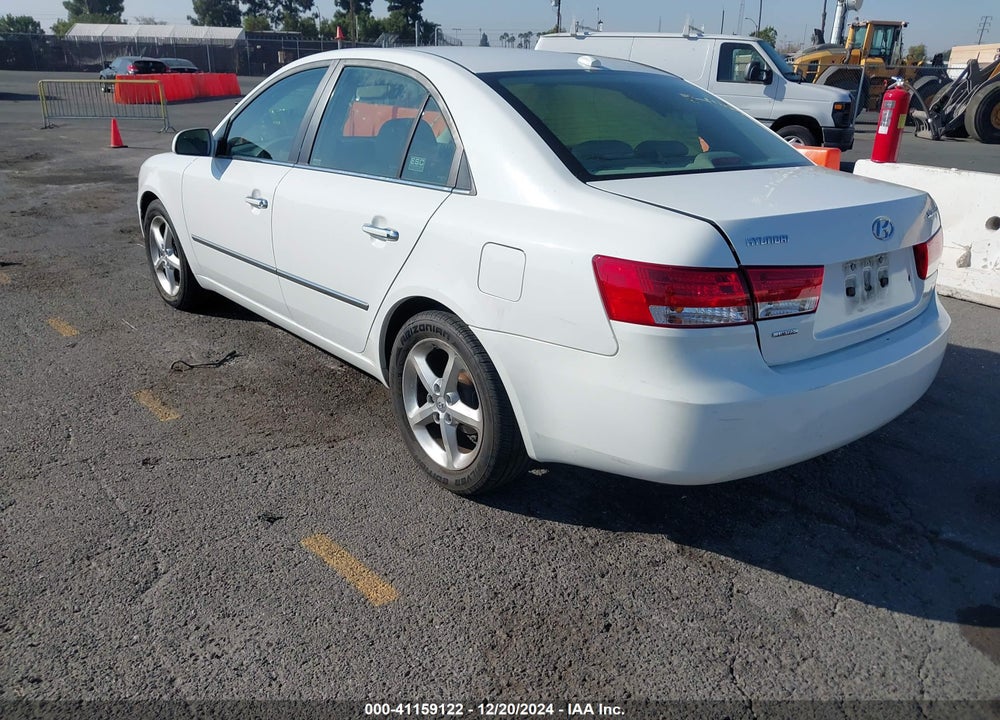 2008 HYUNDAI SONATA LIMITED/SE VIN: 5NPEU46C98H306602