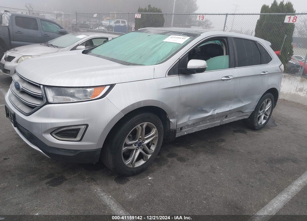 2016 FORD EDGE TITANIUM VIN: 2FMPK3K98GBB12653