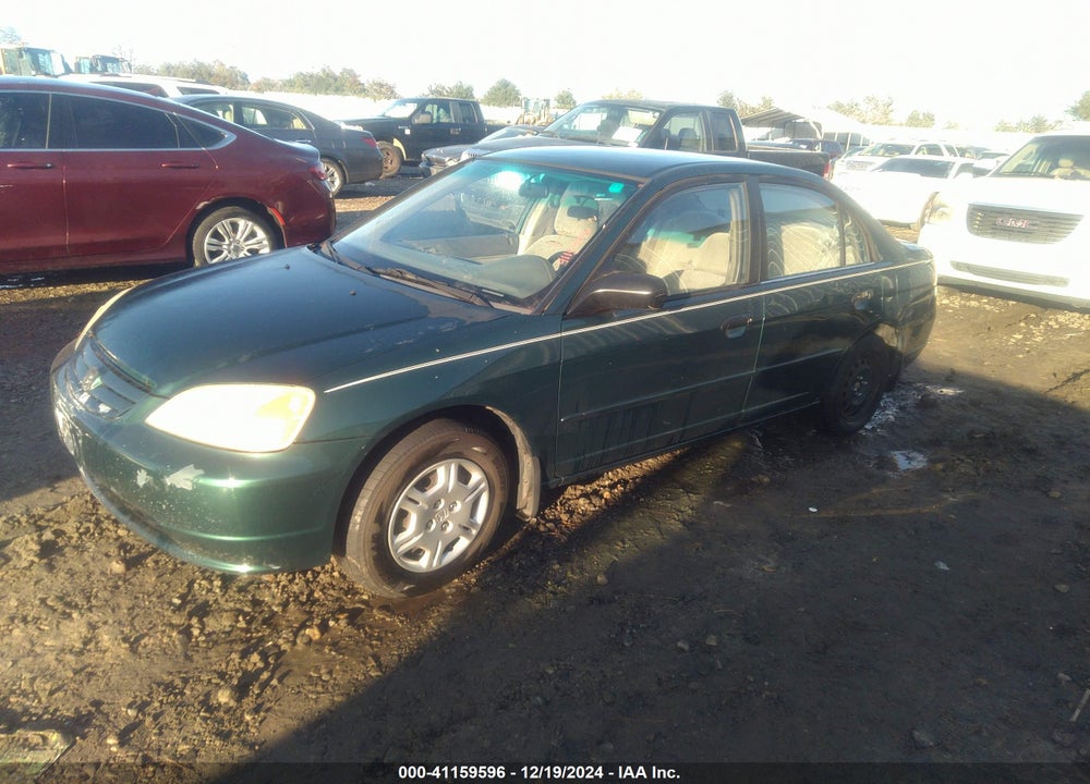 2001 HONDA CIVIC LX VIN: 1HGES16551L001820