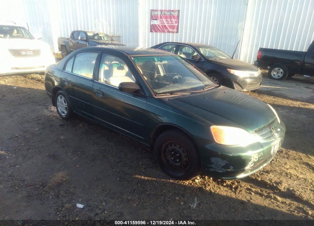 2001 HONDA CIVIC LX VIN: 1HGES16551L001820
