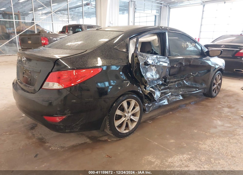 2012 HYUNDAI ACCENT GLS VIN: KMHCU4AE2CU168895