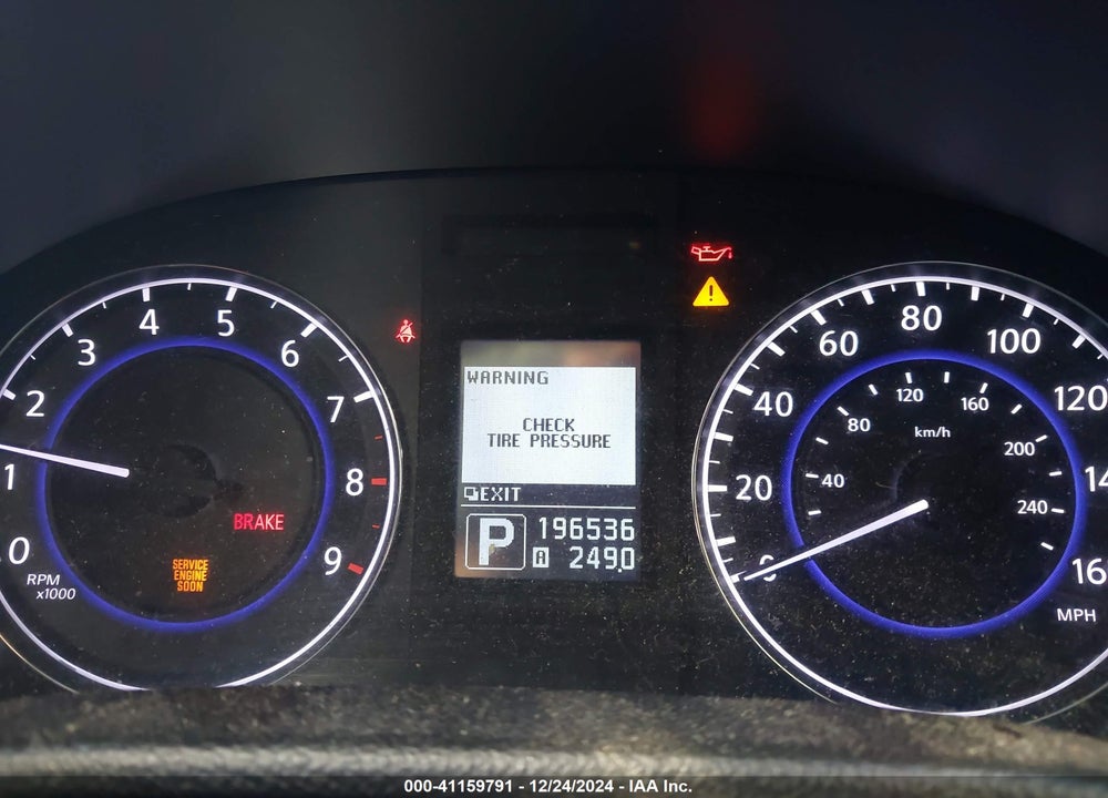 2011 INFINITI G25 VIN: JN1DV6AR8BM452019
