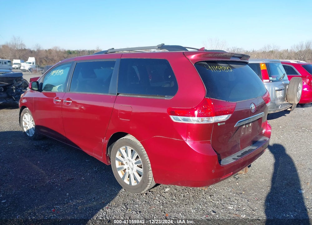 2012 TOYOTA SIENNA XLE LIMITED VIN: 5TDDK3DC5CS039640