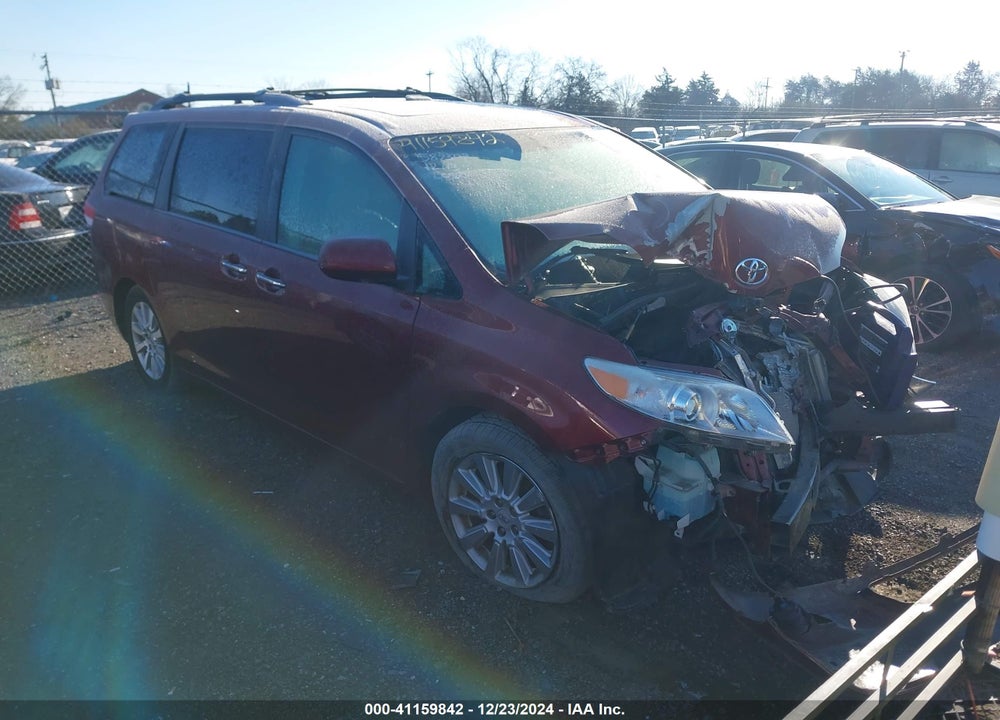 2012 TOYOTA SIENNA XLE LIMITED VIN: 5TDDK3DC5CS039640