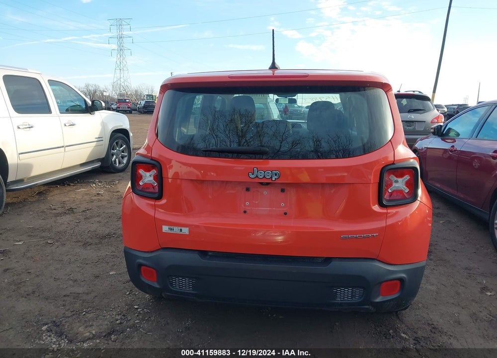 2016 JEEP RENEGADE SPORT VIN: ZACCJAAT5GPD12568