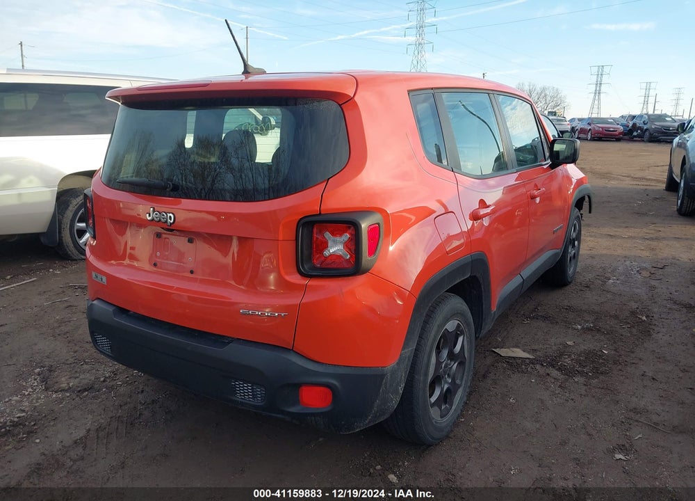 2016 JEEP RENEGADE SPORT VIN: ZACCJAAT5GPD12568