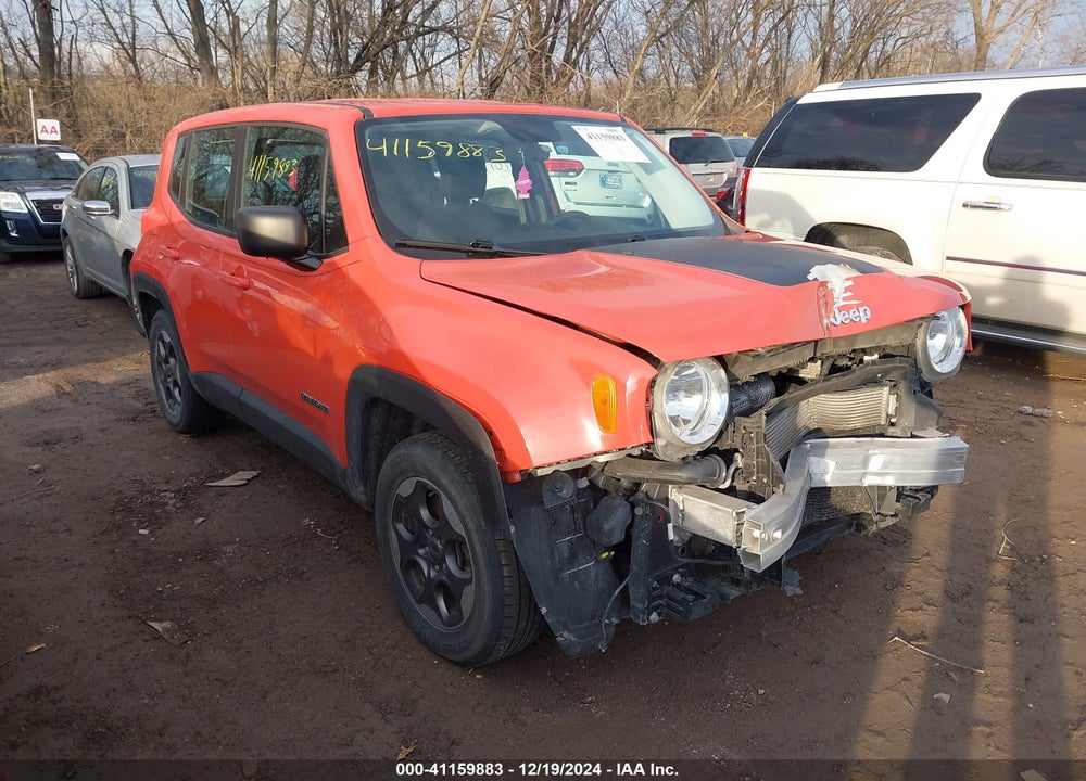 2016 JEEP RENEGADE SPORT VIN: ZACCJAAT5GPD12568