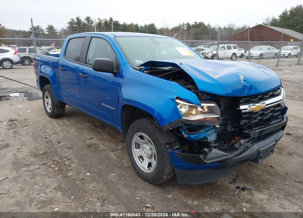 2021 CHEVROLET COLORADO 4WD SHORT BOX WT VIN: 1GCGTBEN7M1287584