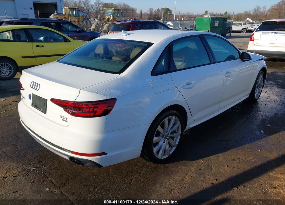 2018 AUDI A4 2.0T TECH ULTRA PREMIUM/2.0T ULTRA PREMIUM VIN: WAUKMAF48JA095252