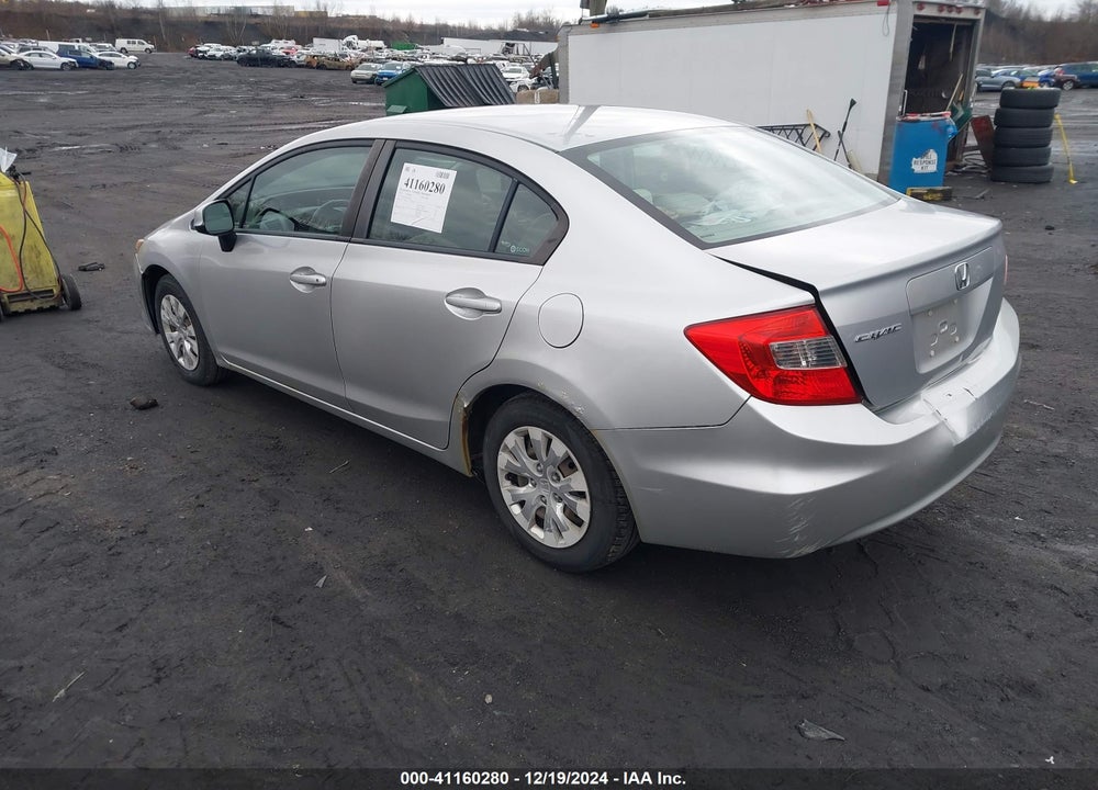 2012 HONDA CIVIC SDN LX VIN: 19XFB2F59CE332503