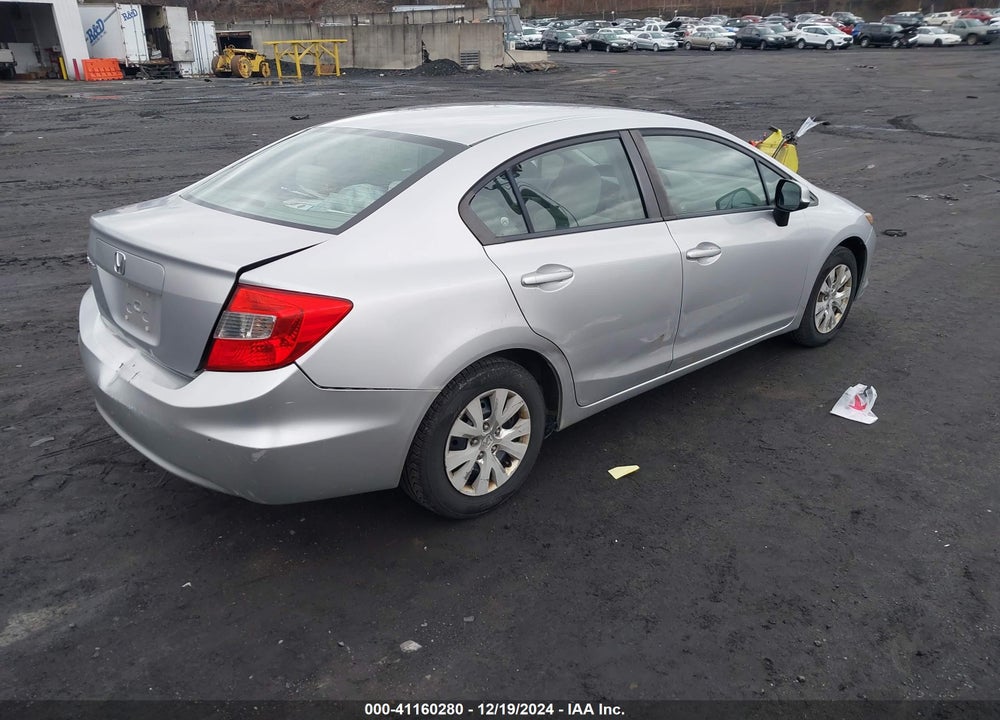 2012 HONDA CIVIC SDN LX VIN: 19XFB2F59CE332503