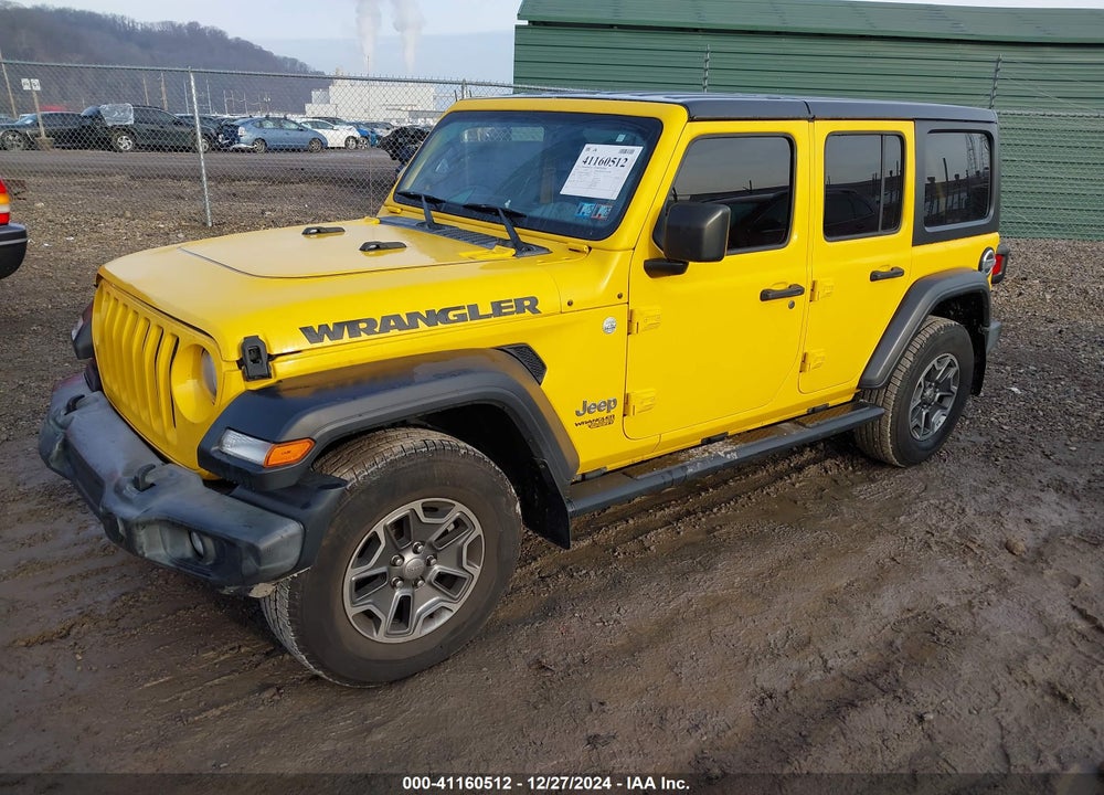 2019 JEEP WRANGLER UNLIMITED SPORT S 4X4 VIN: 1C4HJXDG8KW568514