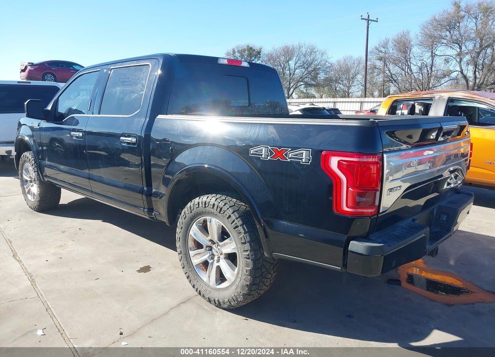2016 FORD F-150 PLATINUM VIN: 1FTEW1EF7GFB10803