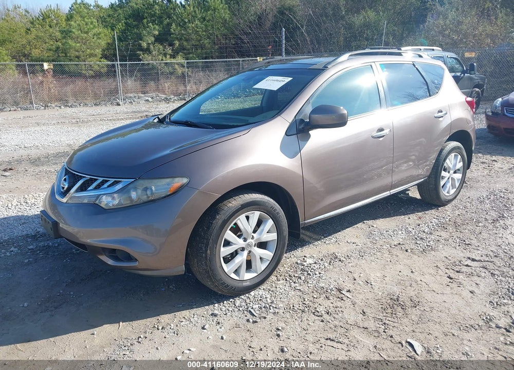 2012 NISSAN MURANO SL VIN: JN8AZ1MU6CW117830