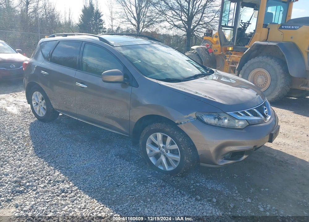 2012 NISSAN MURANO SL VIN: JN8AZ1MU6CW117830