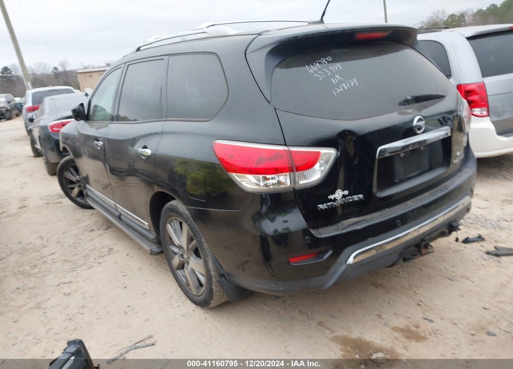 2013 NISSAN PATHFINDER PLATINUM VIN: 5N1AR2MMXDC668780