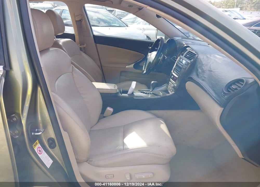 2007 LEXUS IS 250 VIN: JTHBK262272042349