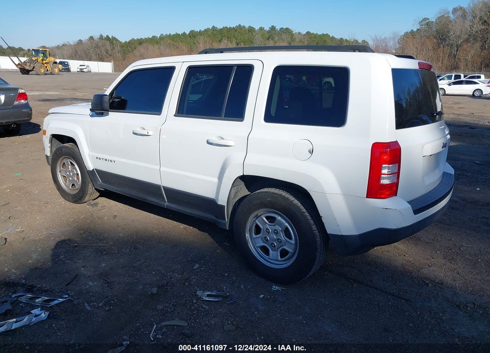 2015 JEEP PATRIOT SPORT VIN: 1C4NJPBB5FD313542