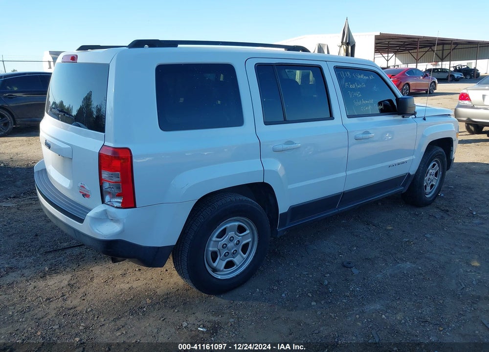 2015 JEEP PATRIOT SPORT VIN: 1C4NJPBB5FD313542