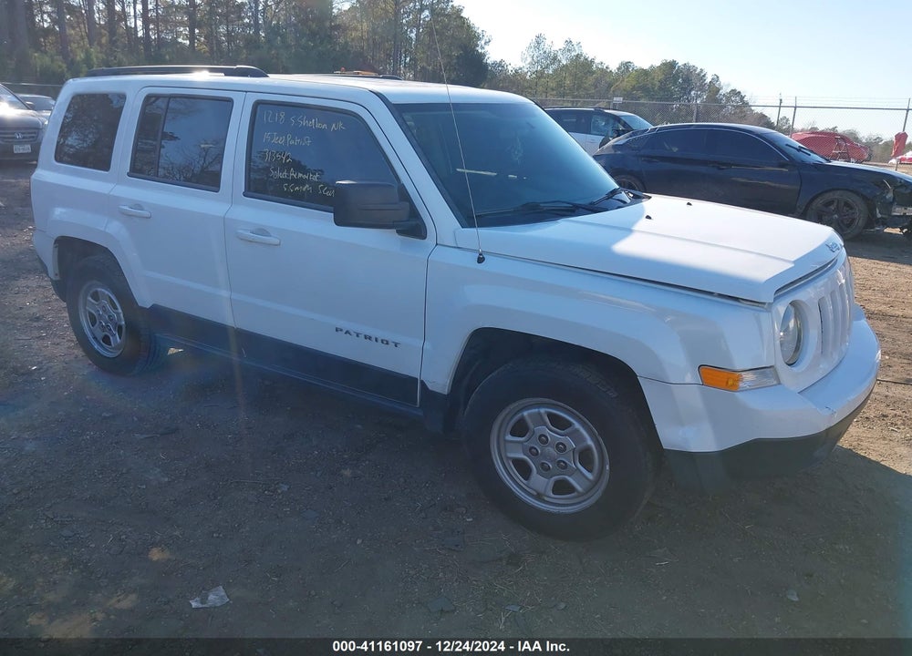 2015 JEEP PATRIOT SPORT VIN: 1C4NJPBB5FD313542