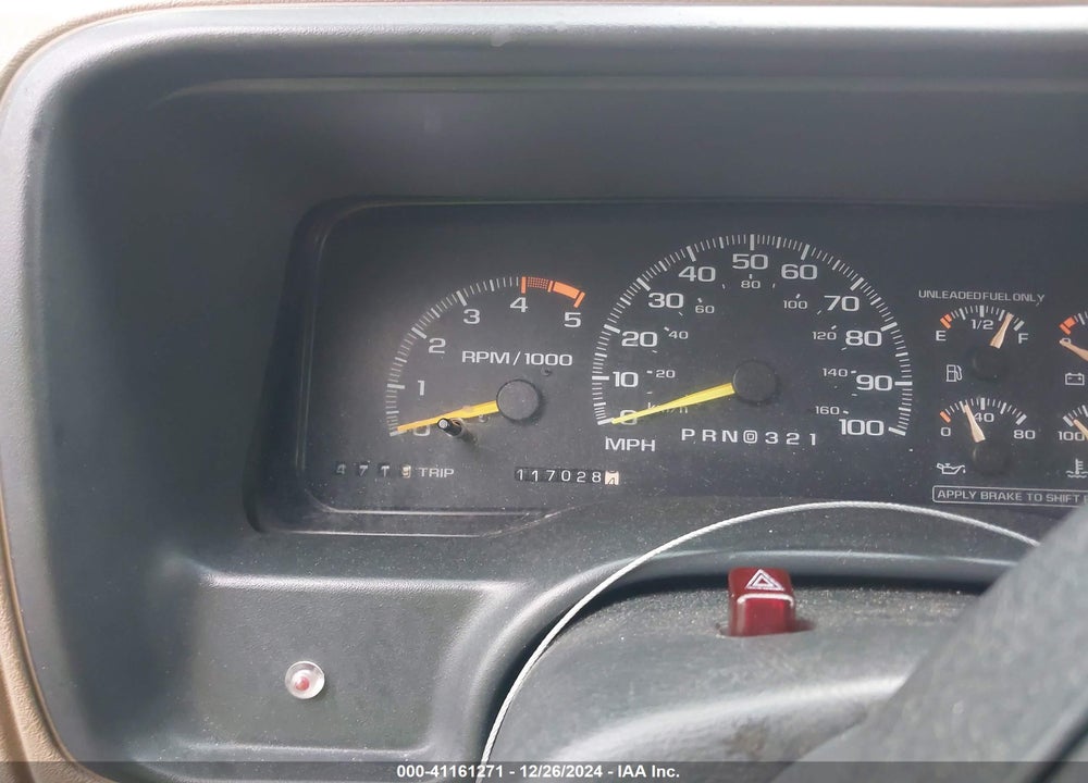 1995 CHEVROLET GMT-400 K1500 VIN: 2GCEK19K9S1289588