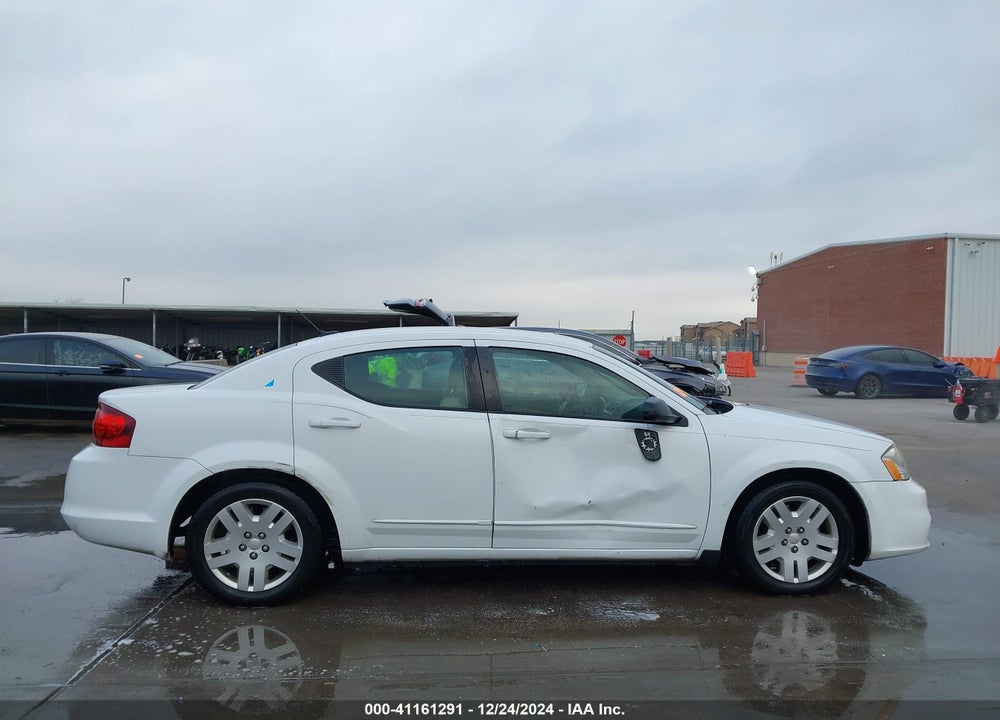 2012 DODGE AVENGER VIN: 1C3CDZAG1CN251932