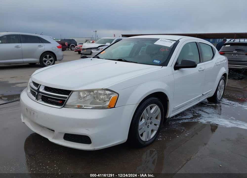 2012 DODGE AVENGER VIN: 1C3CDZAG1CN251932