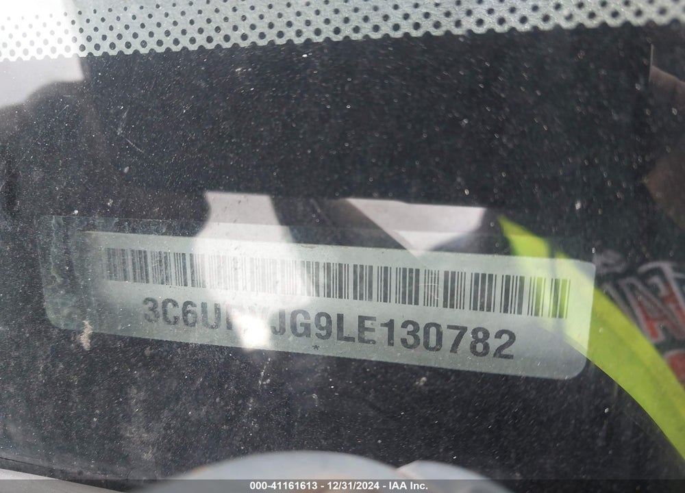 2020 RAM PROMASTER 3500 VIN: 3C6URVJG9LE130782
